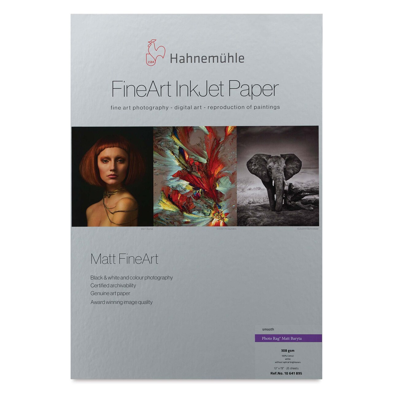 Hahnemühle Photo Rag Matt Baryta FineArt Inkjet Paper - 13" x 19", Pkg of 25